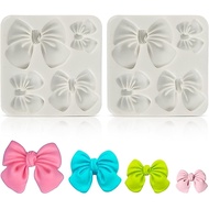 Acuan Busur Fondant, 2 Keping Acuan Busur Mini Silikon untuk Fondant, Acuan Busur untuk Coklat, Acua