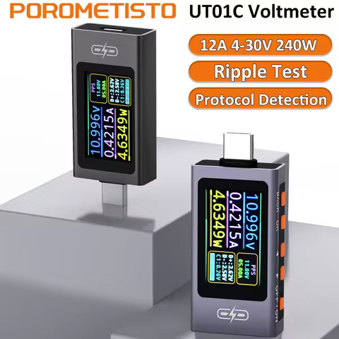 UT01C Type-C Tester DC Voltmeter Ammeter TYPE-C Fast Charge Protocol Detector Trigger Capacity Measu