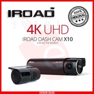 FREE GPS ANTENNA IROAD X10 4K UHD FRONT & REAR DASH CAM (64GB SD CARD)
