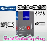 Schwalbe 20"(406) 20x1.0 ~ 20x1.50 Presta Tube