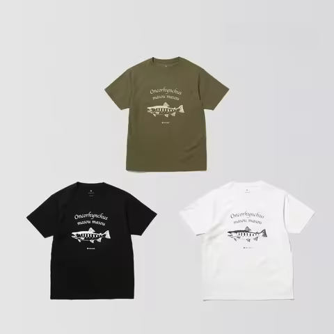 snow peak x tt Collaboration Printed Short Sleeve Quick Dry T-Shirt Unisex