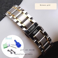 Applicable✧✓⊙Tissot strap original steel strap men s and women s stainless steel butterfly buckle watch strap 1853 Liloc