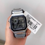 Casio classic silver digital watch AE-1200WHD-1A AE-1200WHD AE1200 AE1200WHD AE1200WHD1A