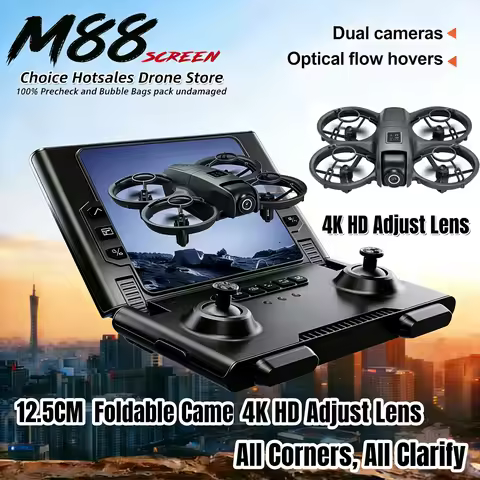 M88 Pro Drone 2026 New 8K Mini 4.5" Folding Remote Control with Obstacle Avoidance High Definition A