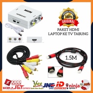 HDMI TO RCA CABLE LAPTOP TO TV CABLE MINI CONVERTER BOX HDMI TO RCA