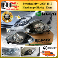 DEPO Perodua Myvi SE2 SE 08 2005 - 2011 SE EZI HEAD LAMP / LAMPU DEPAN (BLACK / SMOKE) DEPO(TAIWAN)