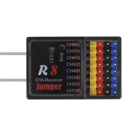 Jumper R8 16CH RC Receiver Sbus Compatible with RadioMaster TX16S Frsky D16 D8 T16 T12 OpenTX for PI