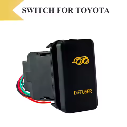 12V LED Push Button Switch DIFFUSER for Car Air/Exhaust System | Diff Lock/Valve Control for Toyota 