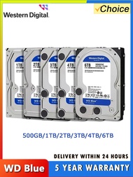 WD | WD BLUE 4TB 6TB 500GB 3.5" Hard Drive Disk SATA III 5400 RPM 500GB 1T 2TB HD Hard disk For Moni