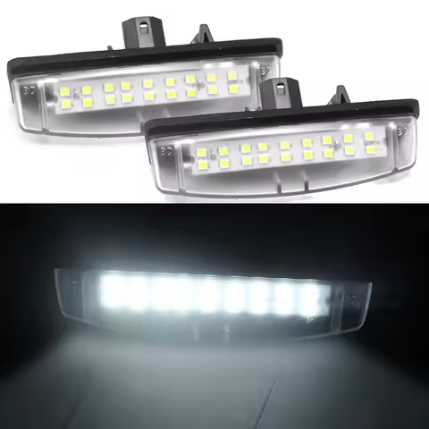 2Pcs For Toyota Camry Aurion Avensis Verso Echo 4D Prius Car LED License Plate Light Assembly Canbus