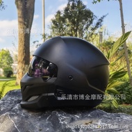 VGV Harley Warrior Black Scorpion หมวกกันน็อคผู้ชายแบบผสมผสาน Rogue Cruiser หมวกกันน็อคครึ่งใบถอดออก