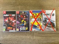 Nintendo Switch 遊戲 (Marvel, NBA, WRC, Taxi Chaos)