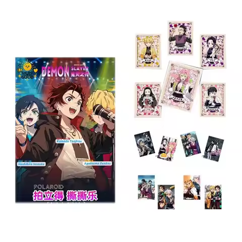 Wholesales Demon Slayer Collection Card Polaroid Tear Apart Battle Rock Summer Beach Trading Anime C