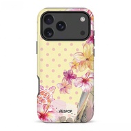 VESPOP Y2K double-layer shockproof phone case, glossy design, bright colors, compatible with iPhone 