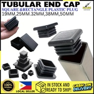 Tubular Furnitures Chair Table Feet End Caps PVC Floor Protector Square Rectangle Plastic Caps 1pcs