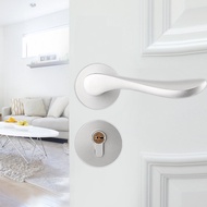 Indoor Door Lock Solid Wood Bedroom Magnetic Silent Door Lock Bathroom Split Lock Door Handle Minimalist Door Lock