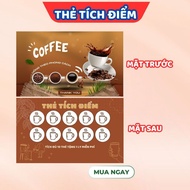 100 coffee loyalty cards, loyalty cards, loyalty cards size 9x5.4cm