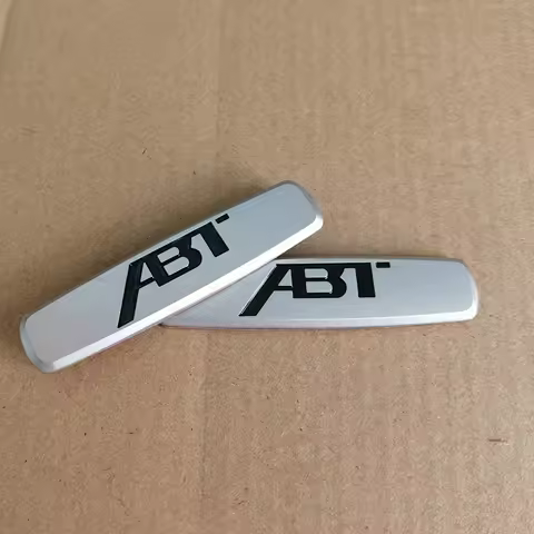 2pcs Emblem ABT Badge For Audi Sticker Audi Seat Sticker SLine Interior Sticker For Audi TTS RS5 S5 