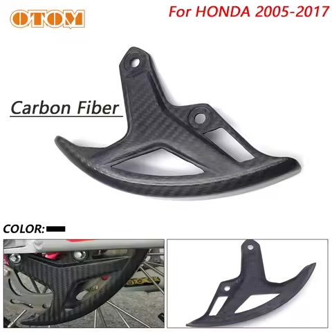 2005-2017 Motorcycle Rear Disk Guard Carbon Fiber Brake Disc Protection Cover For HONDA CR125 CR250 