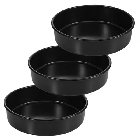 Food Grade 4/6/8/9/10 In Cake Mold Non Stick Heat Resistant Baking Pan Carbon Steel Round Food Conta