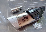 ท่อไอเสียมอไซ ท่อนินจา300 ชุดท่อสลิปออน  สลิปออนแสตนเลส Z(แซด)Ninja 250300(นินจา 250-300) +ปลายท่ออา