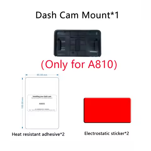 for 70mai Dash Cam Mount For 70mai Dash CamA810 Mount for 70mai Dash Cam A810 Set Static Sticker VHB