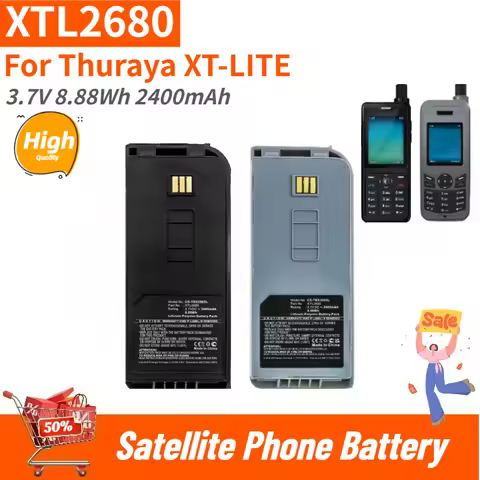 High Quality XTL2680 Satellite Phone Battery 3.7V 8.88Wh 2400mAh for Thuraya XT-LITE Brand New Repla