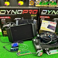 DYNOPRO RACING RADIATOR 600ML READY TO LARGE FAN Y15ZR LC135 RS150 RSX150 PNP READY FREE TEMP METER