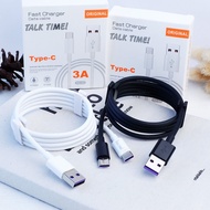 Data CABLE TALKTIME CHARGER CABLE TYPE C FAST CHARGING CABLE TYPE-C 3A DATA CABLE TYPE-C