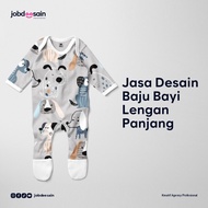 Jobdeesain - Jasa Desain Baju Bayi Lengan Panjang