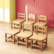 Kindergarten Small Stool Wooden Stool Children's Stool Wooden Small Chair Solid Wood Backrest Wooden