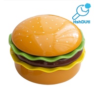 Burger Shape Ceramic Dish Set 5-Piece Handmade Tableware Multifunctional Snack Salad Plate Gift for
