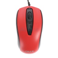 OKER เมาส์ USB Optical Mouse (I-239) Red