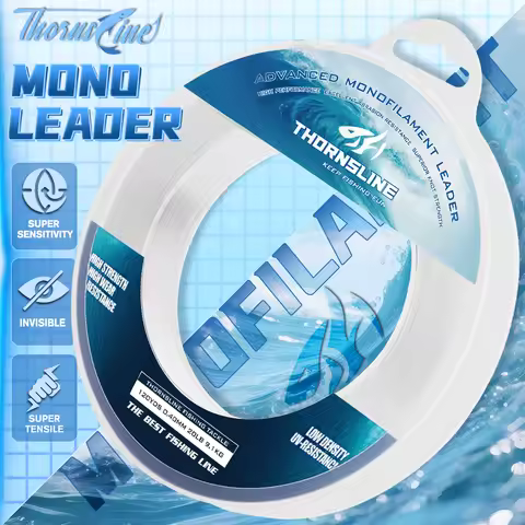 Thornsline Big Size Monofilament Fishing Line 0.6-1.4mm 120M Super Strong Bold Nylon Crystal Sea Fis