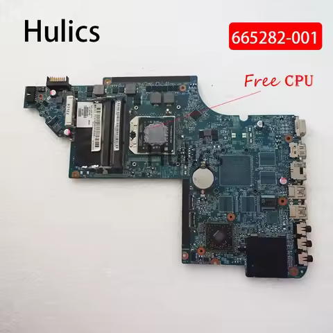 Hulics Used 665282-001 Laptop Motherboard For HP Pavilion DV6 DV6-6000 SOCKET FS1 DDR3 Main Board Fr
