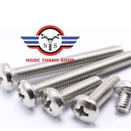 bag of 4mm stainless steel screws to attach brake lever oil cup EN125 EN150 GN125 HJ125 - ngocthanhs