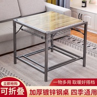 Good productThickened Foldable Thermal Table Winter Heating Fire Full Set Square Table Simple Office Dining Table Outdoo