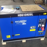 New Genset Silent 10Kva Hyundai Full Power Double Voltage Hdg10Rdsl