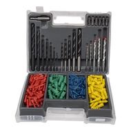 JLD 300Set Mata bor multifungsiMata bor besi 7pcsMata bor beton tembok 5pcsMata bor kayu 5pcsMata bo