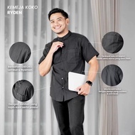 KEMEJA BAPIN Shirt Men's Short Sleeve Oxford Ryden Shirt - Men's Basic Plain Shirt