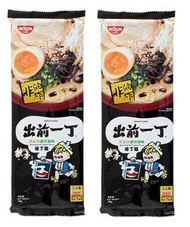 日清 - 出前一丁棒丁麵黑蒜油豬骨味即食麵 x 2 (香港包裝)