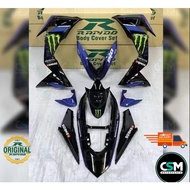 LUMUT[READY STOCK] Coverset Bodyset Honda RS150R V1 V2 WINNER 150 MONSTER ENERGY BLACK HIJAU LUMUT (