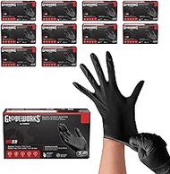 GLOVEWORKS Industrial Black Nitrile Gloves