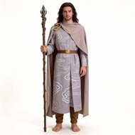 The Lord Of The Rings The Hobbit Elrond Cosplay Costume Elf King Roleplay Outfit Halloween Stage Per