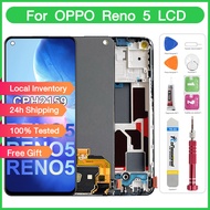 Original LCD for OPPO Reno 5 4G 5G/ Reno 6 4G 5G LCD Display Screen Touch Screen Digitizer Replaceme