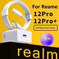 Original Realme 67W Charger EU/US SuperVOOC Fast Charging Adapter Type C Cable For Realme 12 11 10 P