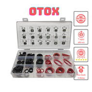 Hộp gioăng sim cao su van ống nước phớt dầu chịu nhiệt vòng đệm đỏ giấy 141PC OTOX