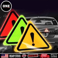 Triangle reflective stickers hazard sign rear warning sign reflective stickers