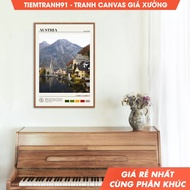 Wall paintings, Oil Paint, Austria Wall Art, Austria Poster, Austria Photo, Austria Wall Decor, Euro