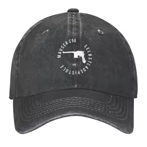 German Mauser C96 pistol Baseball Cap party Hat funny hat Custom Cap Luxury Hat Hats Man Women's